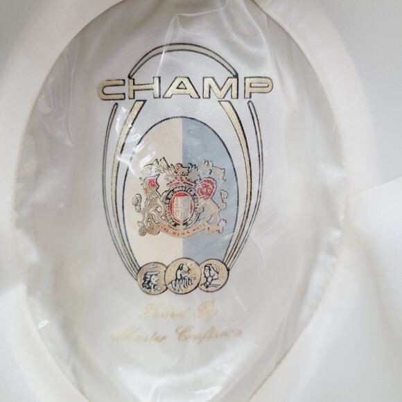 Vintage Champ Feel The Felt Fedora Brown Black KASMIR Finish 7-1\8 Airplane Pin - Picture 9 of 10